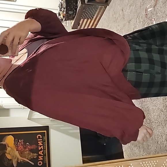 STUNNING BALLOON SLEEVE KNOT FRONT LONG SLEEVE BLOUSE - Picture 2 of 10